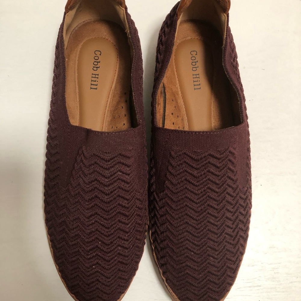 Cobb Hill by New Balance Burgundy Woven Loafers Flats